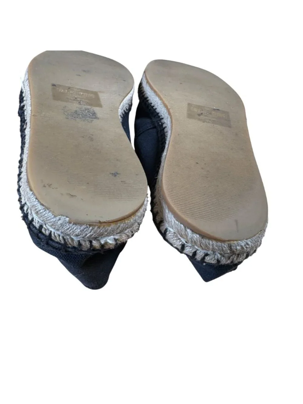 Valentino Garavani Black Canvas VLTN Logo Espadrilles Men's EU Size 44